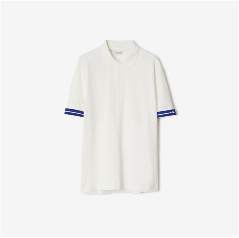 polo burberry vide dressing|Cotton Polo Shirt in Chalk .